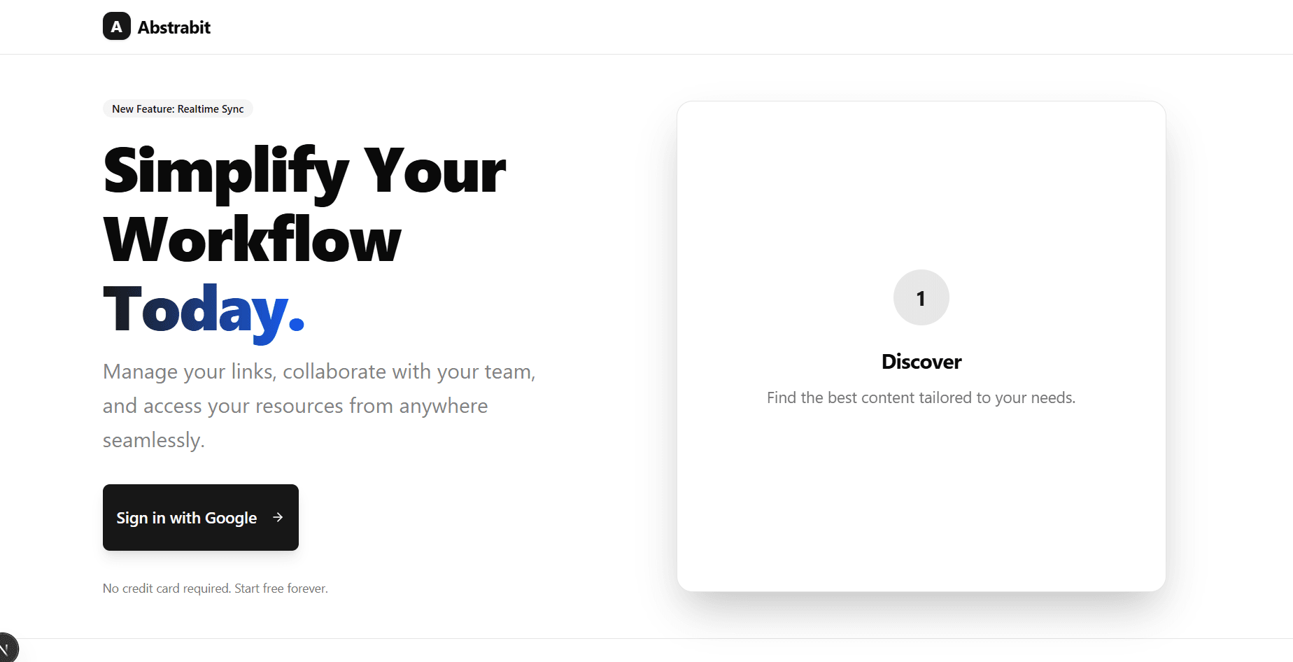 Landing Page